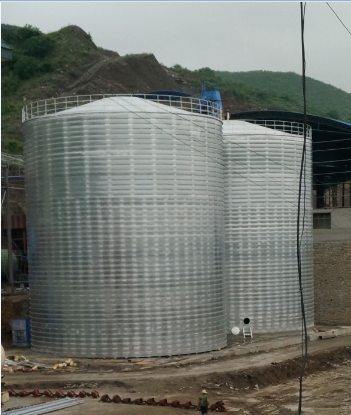 酉阳粮食钢板仓的安装全过程不用热焊接